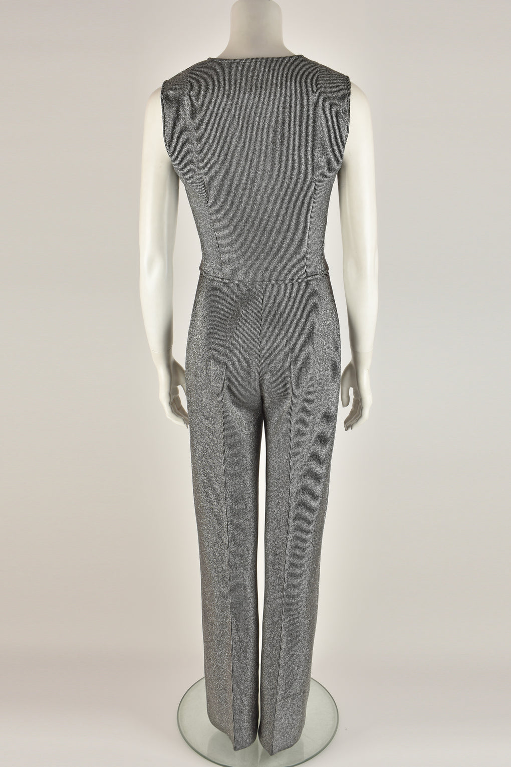 VINTAGE 1970s SPARKLY WAISTCOAT TROUSER SUIT S/M