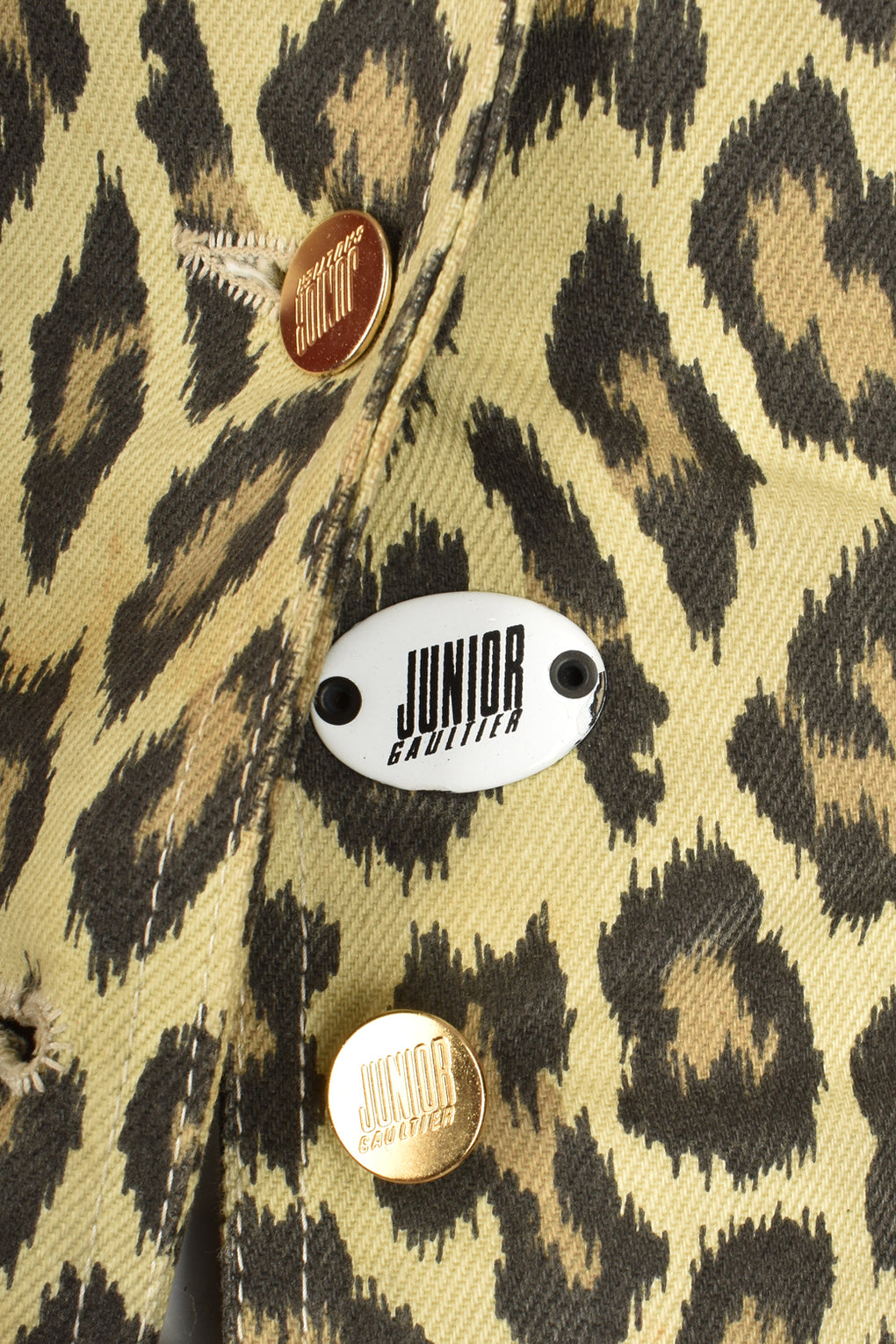 JEAN PAUL GAULTIER 1990s LEOPARD PRINT JACKET XS