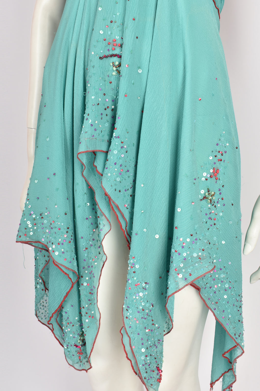ROBERTO CAVALLI JUST CAVALLI HANDKERCHIEF DRESS S