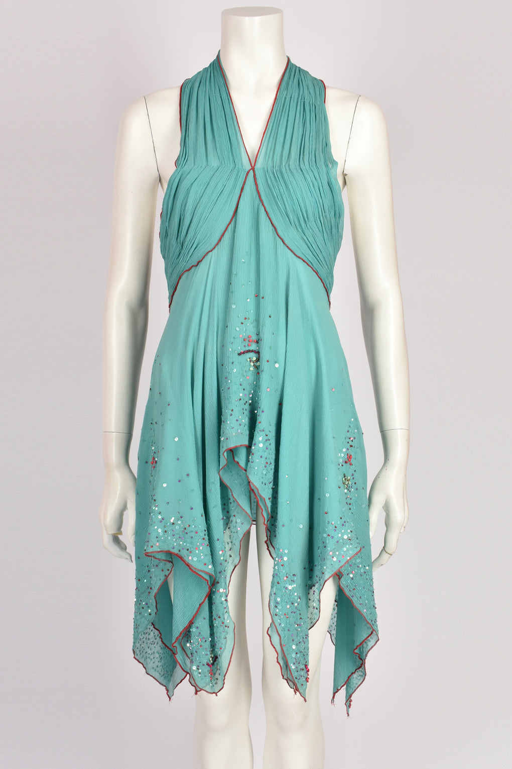ROBERTO CAVALLI JUST CAVALLI HANDKERCHIEF DRESS S