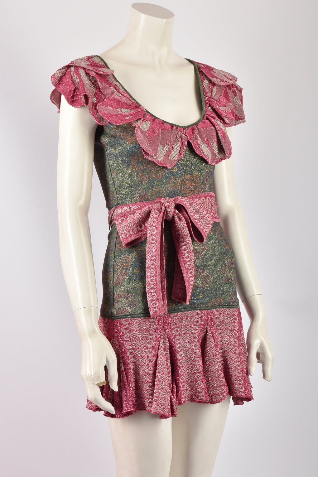 ZAC POSEN SPARKLY KNITTED DRESS S