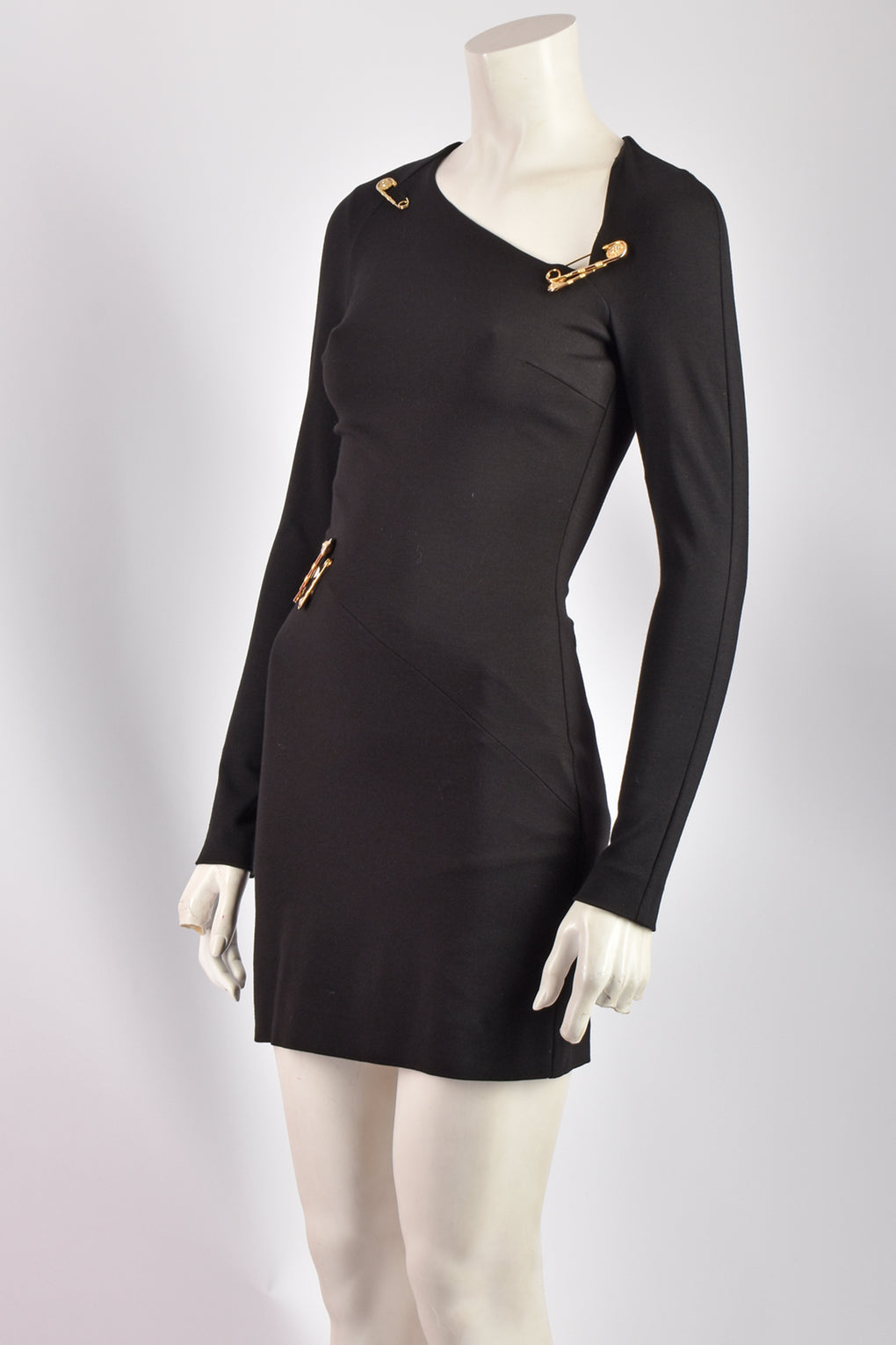 VERSACE VERSUS SAFETY PINS DRESS S