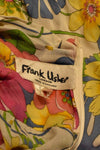 FRANK USHER 1970s TROPICAL FLORAL MOCK NECK GOWN