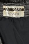 VINTAGE 1970s SPARKLY WAISTCOAT TROUSER SUIT S/M