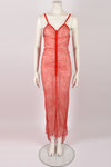VOYAGE LACE PRINT SHEER DRESS S-M