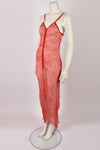VOYAGE LACE PRINT SHEER DRESS S-M