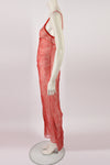 VOYAGE LACE PRINT SHEER DRESS S-M