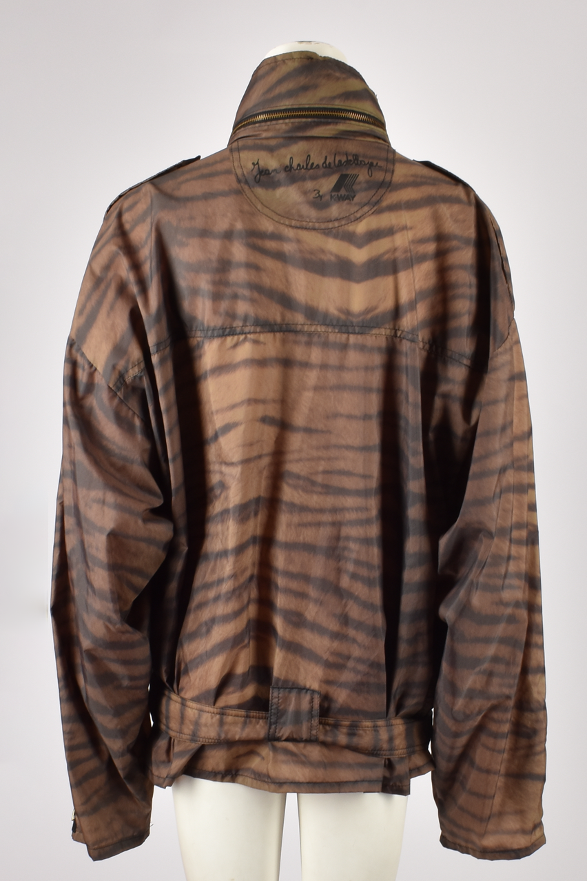 JEAN-CHARLES DE CASTELBAJAC TIGER PRINT RAINCOAT