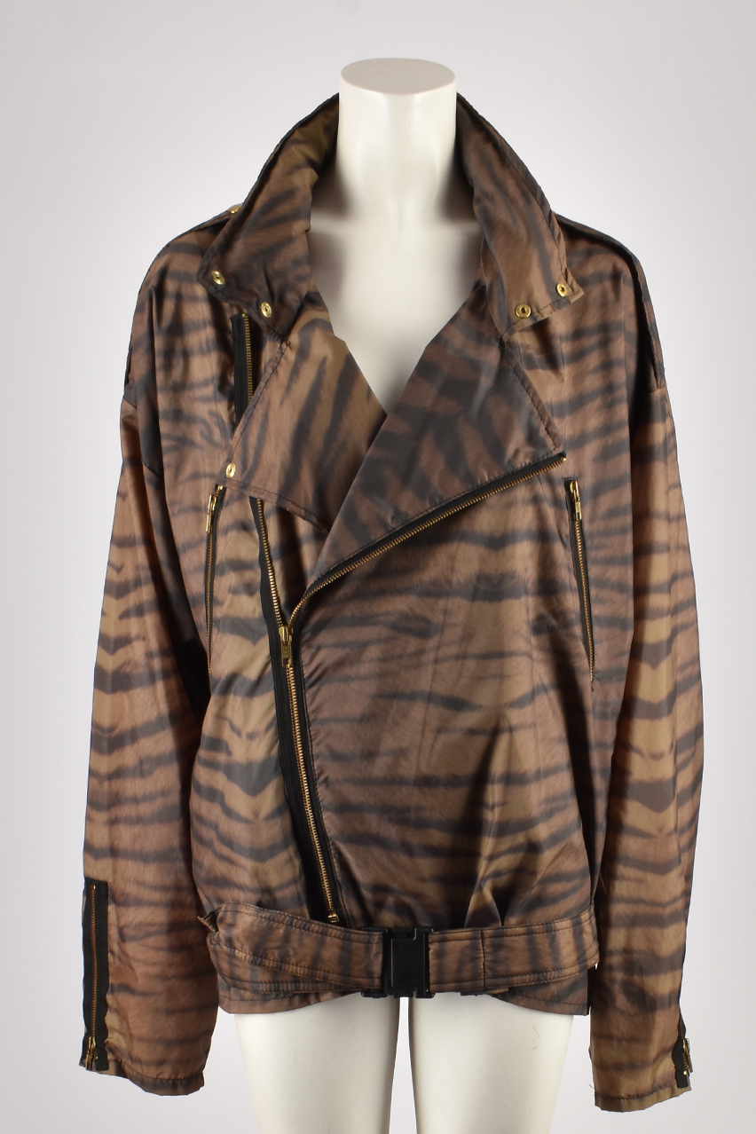 JEAN-CHARLES DE CASTELBAJAC TIGER PRINT RAINCOAT