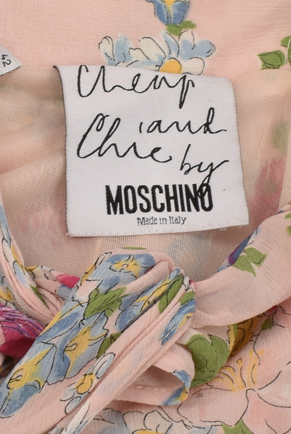 MOSCHINO CHEAP AND CHIC PASTEL FLORAL TROUSERS