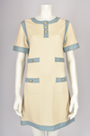 CHANEL S/S 2007 DENIM AND CREAM MINI DRESS