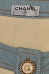 CHANEL S/S 2007 DENIM AND CREAM MINI DRESS