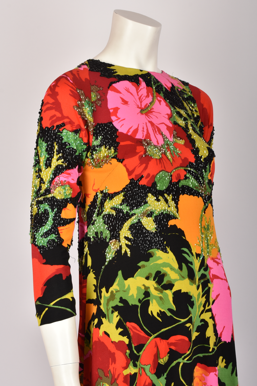 KEN SCOTT FLORAL EMBELLISHED DRESS