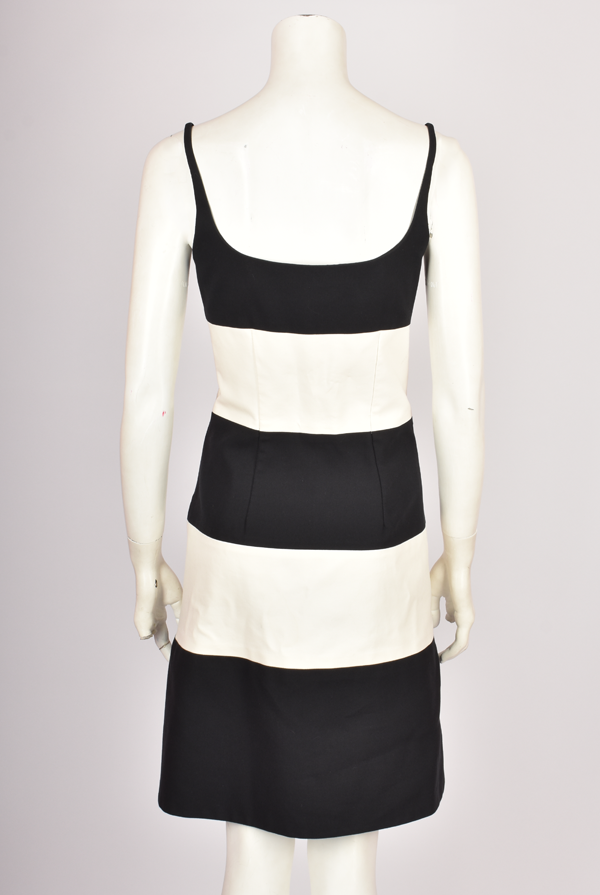 MARC JACOBS BLACK AND WHITE STRIPED DRESS