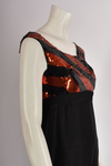 STRIPED SEQUIN MAXI DRESS