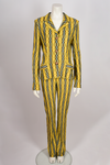 MISSONI YELLOW AND BLUE TROUSER SUIT