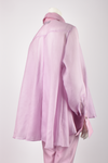 CLAUDE MONTANA RUNWAY S/S 1992 LILAC ORGANZA SHIRT