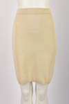 OZBEK CREAM SKIRT SUIT WITH TRIANGLE ATTACHMENTS