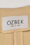 OZBEK CREAM SKIRT SUIT WITH TRIANGLE ATTACHMENTS