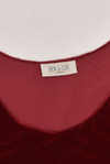 BEN DE LISI RED VELVELT MAXI DRESS