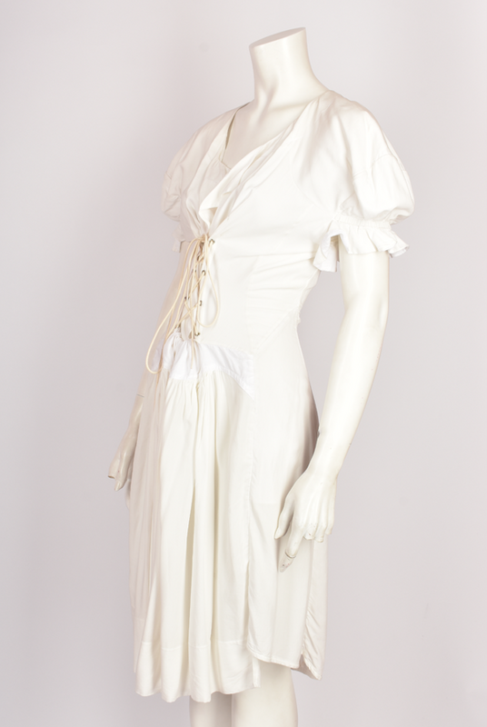 VIVIENNE WESTWOOD WHITE CORSET SUMMER DRESS