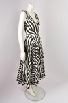 PLEIN SUD 2000'S ZEBRA PRINT MIDI DRESS