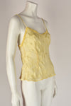 VOYAGE 90s sheer yellow vest top M