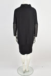 DRIES VAN NOTEN black wool sweater dress M
