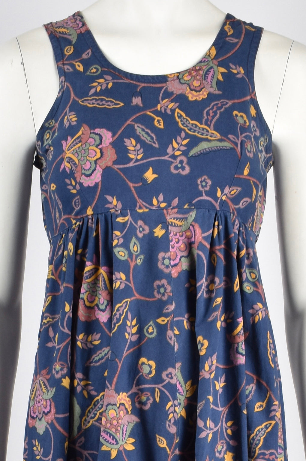 DAVID SILVERMAN 70s paisley dress / S-M
