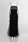 VINTAGE 50s velvet ballgown M-L