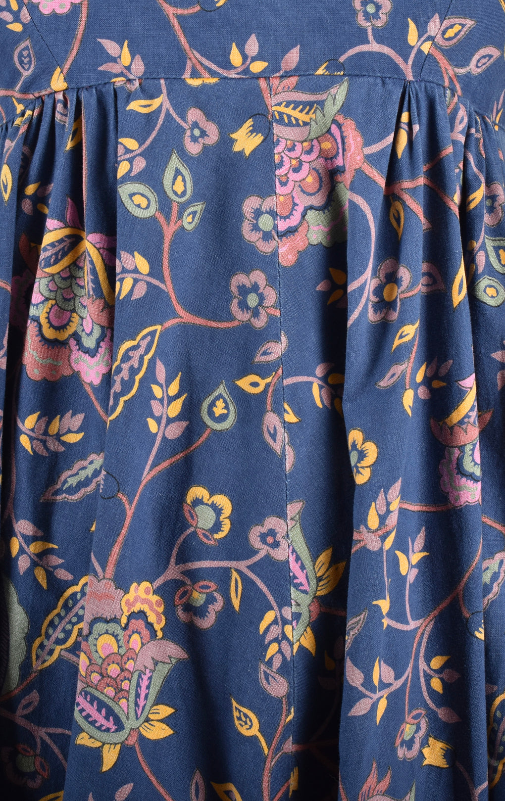 DAVID SILVERMAN 70s paisley dress / S-M