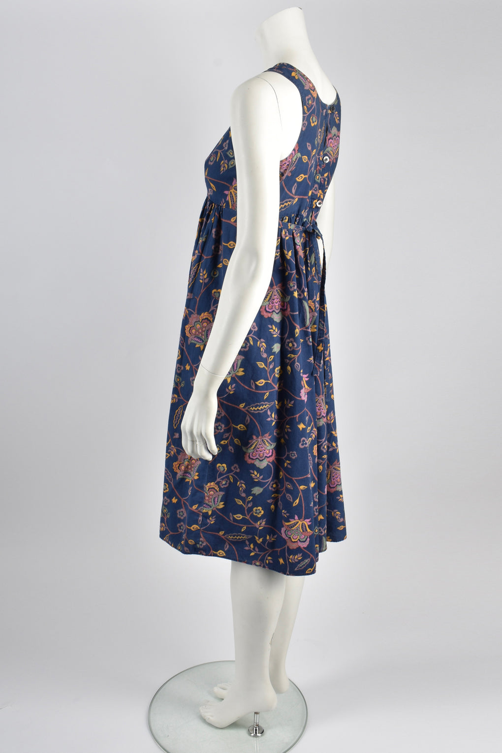 DAVID SILVERMAN 70s paisley dress / S-M