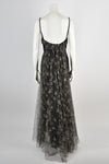 VINTAGE 50s velvet ballgown M-L
