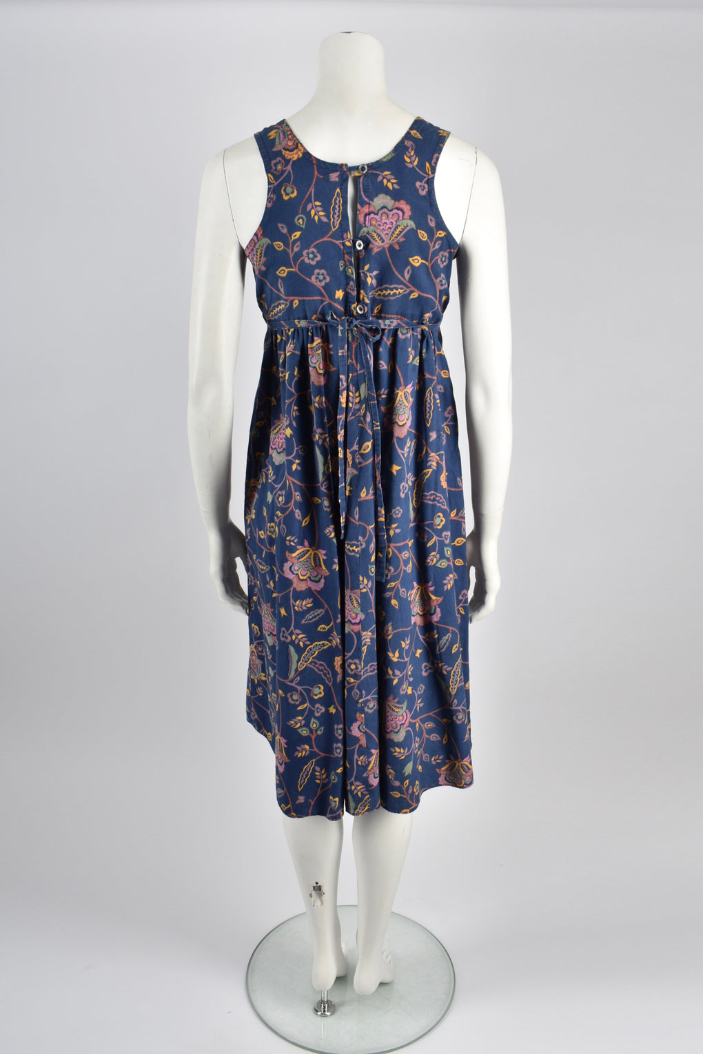 DAVID SILVERMAN 70s paisley dress / S-M