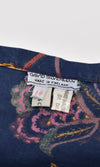 DAVID SILVERMAN 70s paisley dress / S-M