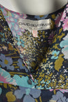 DAVID SILVERMAN 70s floral print dress S