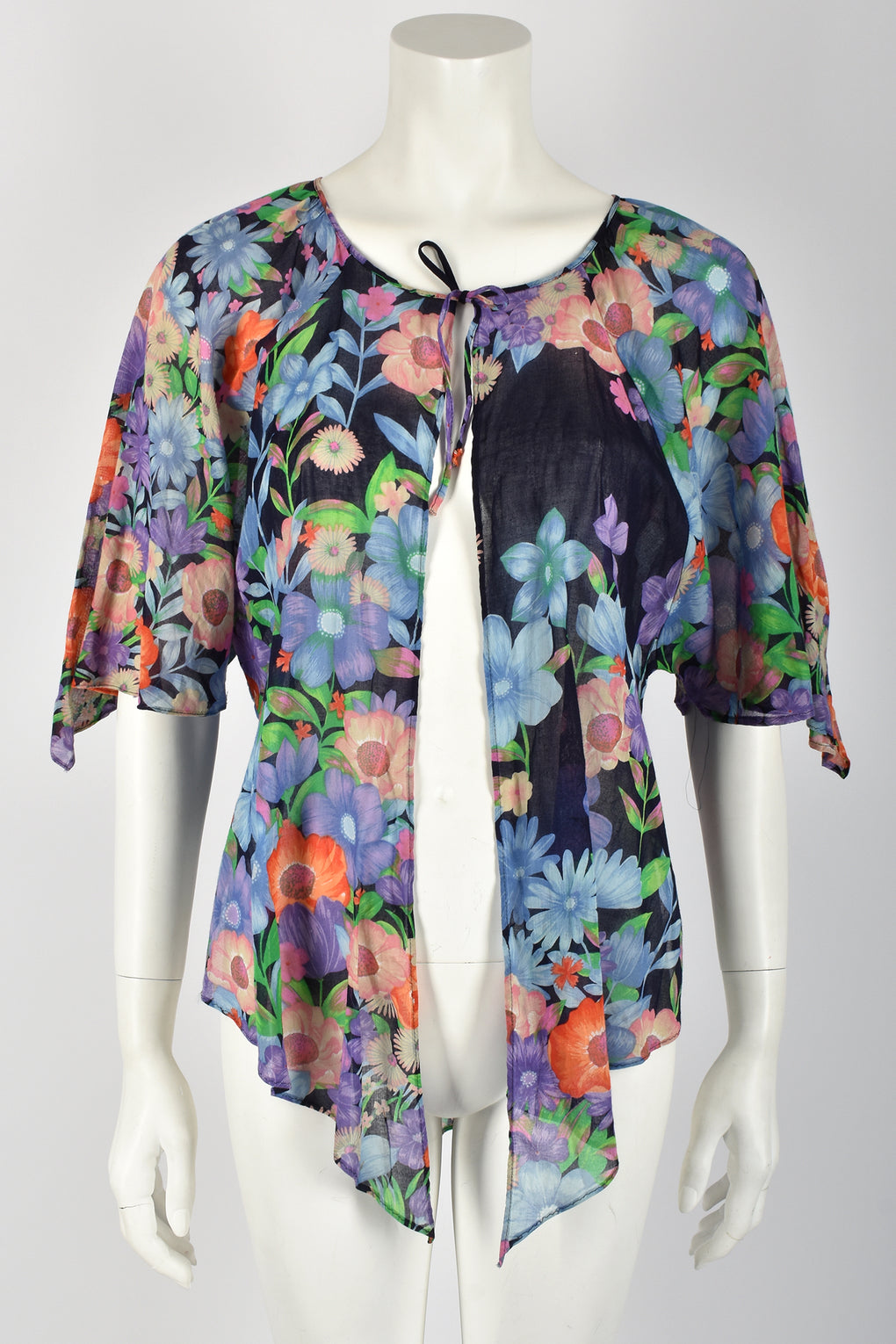 HANAE MORI 70s vest and shirt set / S-M