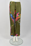 I. MAGNIN 60s silk dress and trousers set / M-L
