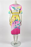 LEONARD PARIS 80s cotton dress / M-L