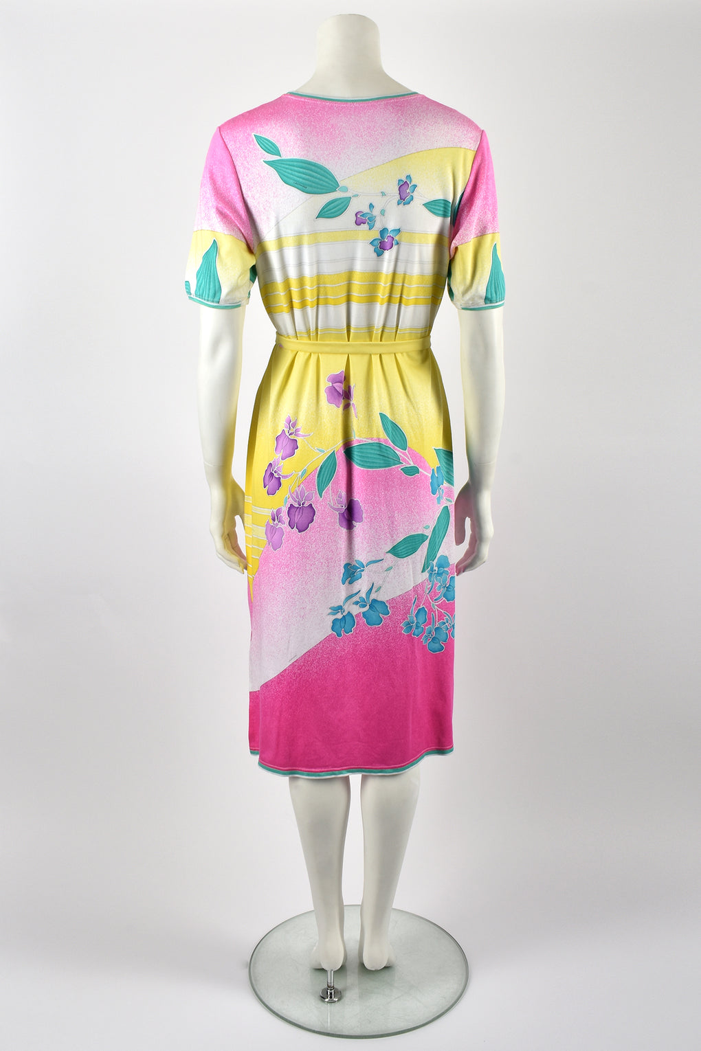 LEONARD PARIS 80s cotton dress / M-L