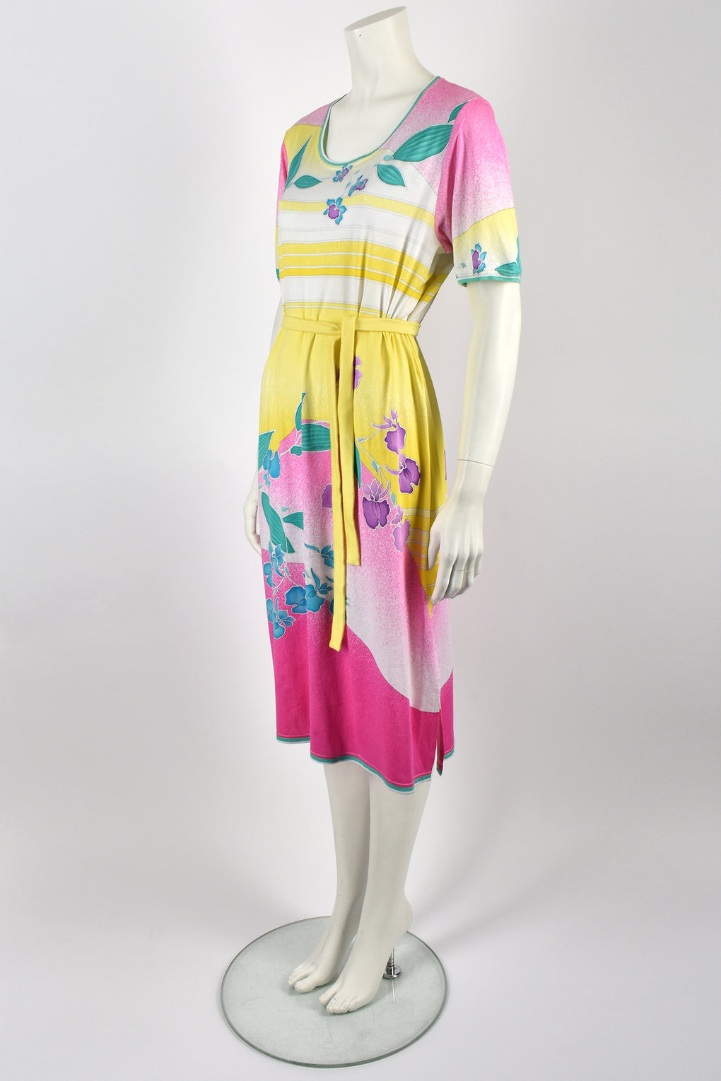 LEONARD PARIS 80s cotton dress / M-L