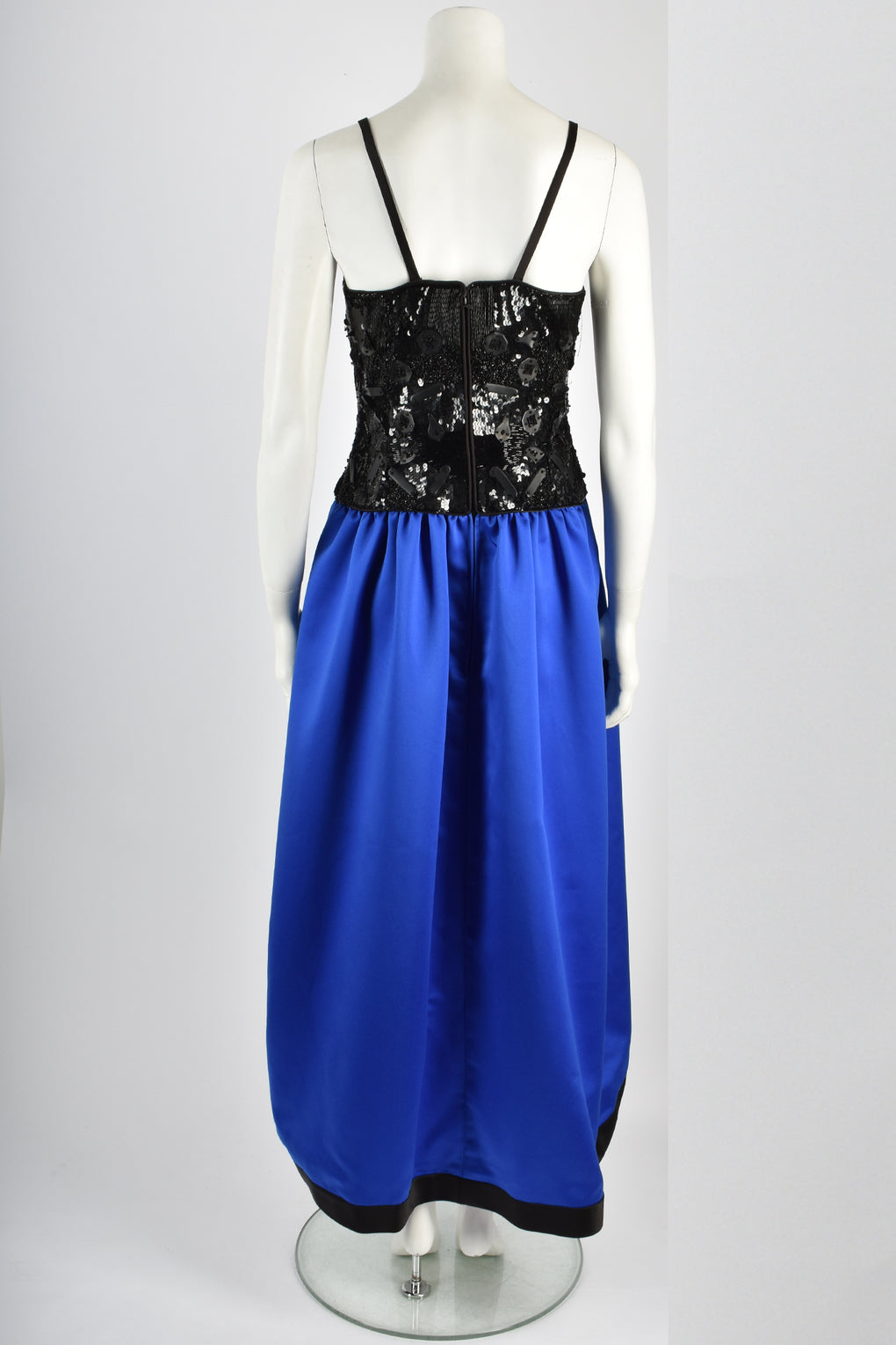 YVES SAINT LAURENT beaded blue dress