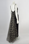 VINTAGE 50s velvet ballgown M-L