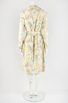DONALD BROOKS 60s floral raincoat L