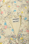 DONALD BROOKS 60s floral raincoat L