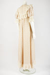 GINA FRATINI 70s lace trim dress S