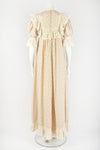 GINA FRATINI 70s lace trim dress S