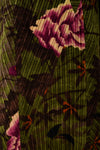 KENZO 00s corduroy peony print skirt suit / M-L