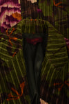 KENZO 00s corduroy peony print skirt suit / M-L