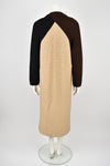 ROBERTA DI CAMERINO 70s wool knit coat with scarf M-L